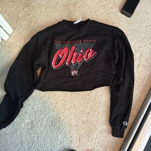 Cropped Ohio state Champion sweatshirt worn only a few times